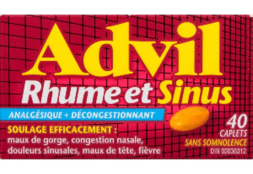 Advil Cold & Sinus Caplets (40 ct)