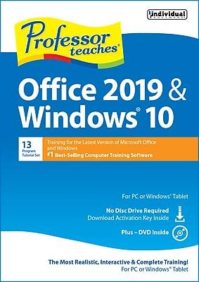 Individual Software Professor Teaches Office & Windows 2019 for 1 User, Windows, CD/DVD (PVC O19W )