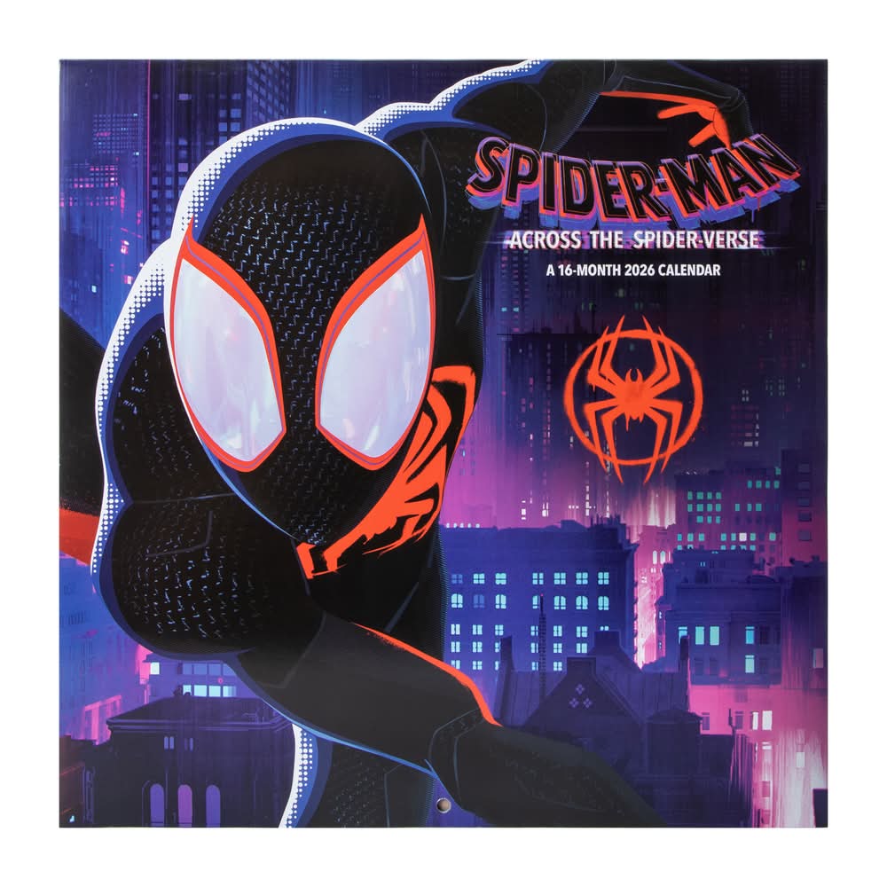 Licensed 2026 Calendar Spider-Man Across The Spider-Verse