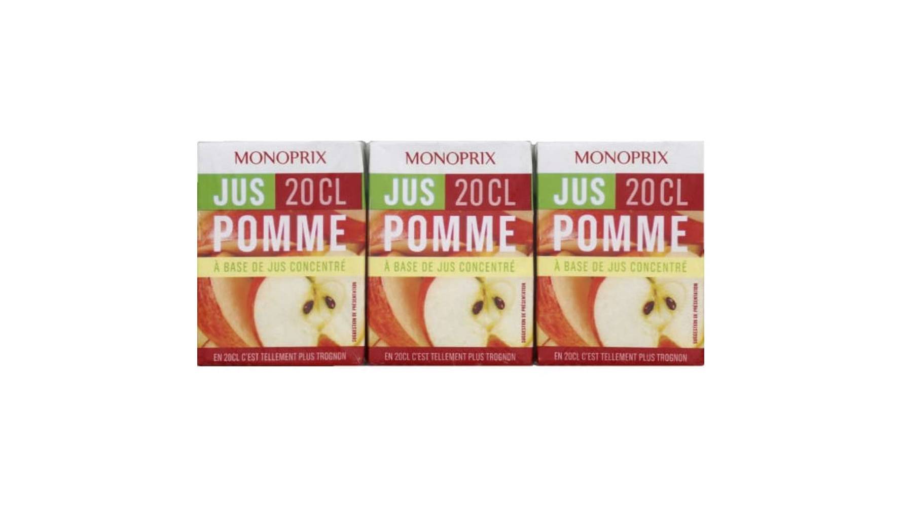 Monoprix - Jus de pommes (6 x 200ml)