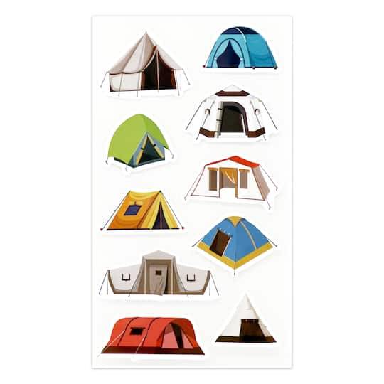 Travel Tent Dimensional Stickers By Recollections