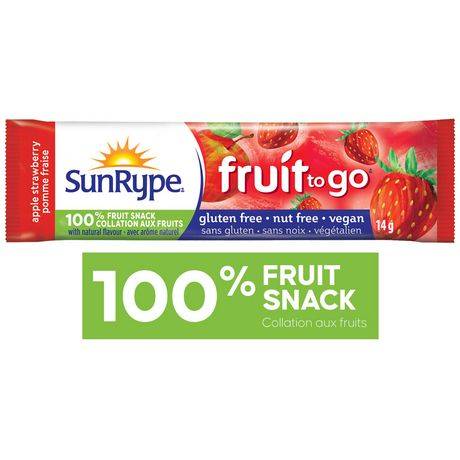 SunRype Fruit To Go Snack, Apple - Strawberry (14 g)