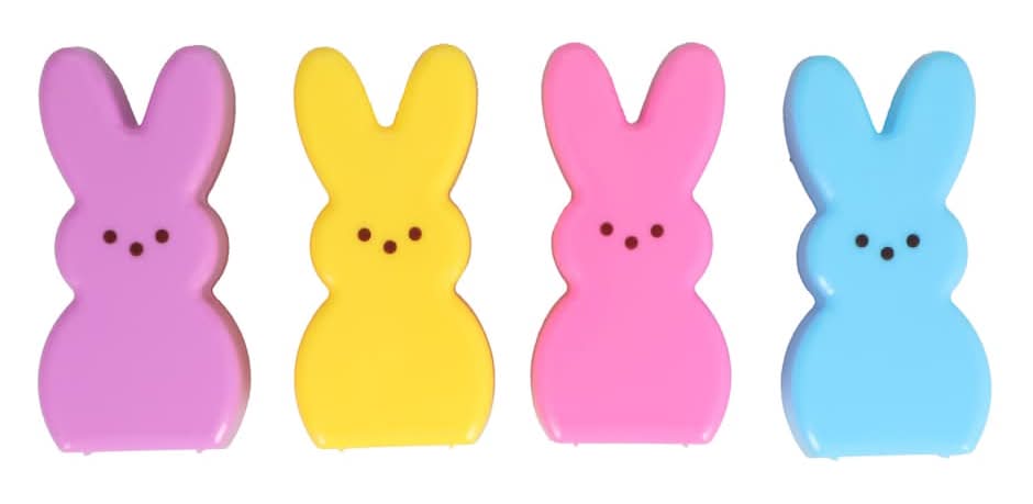Peeps Bunny-Shaped Easter Eggs, 4-pc Pack.