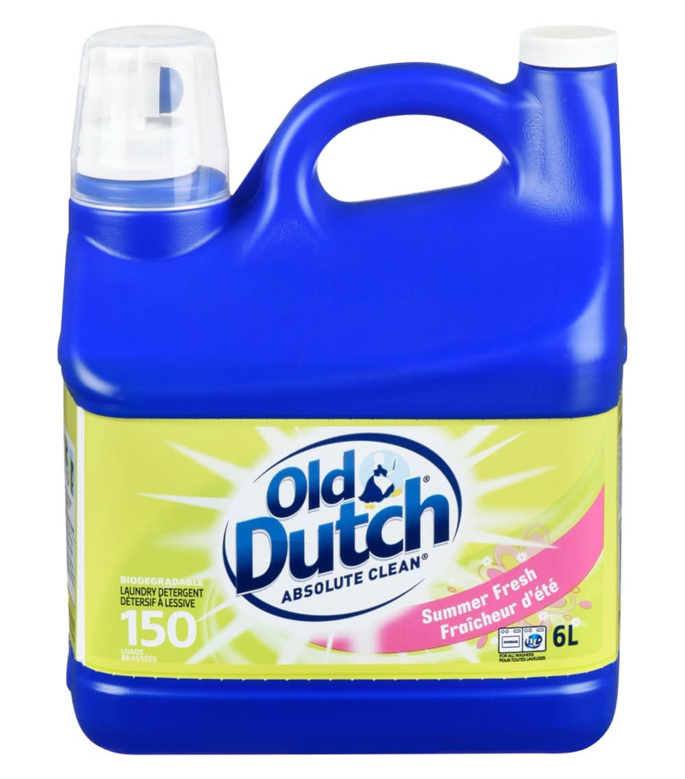 Old Dutch Absolute Clean Biodegradable Laundry Detergent, Summer Fresh (6 L)