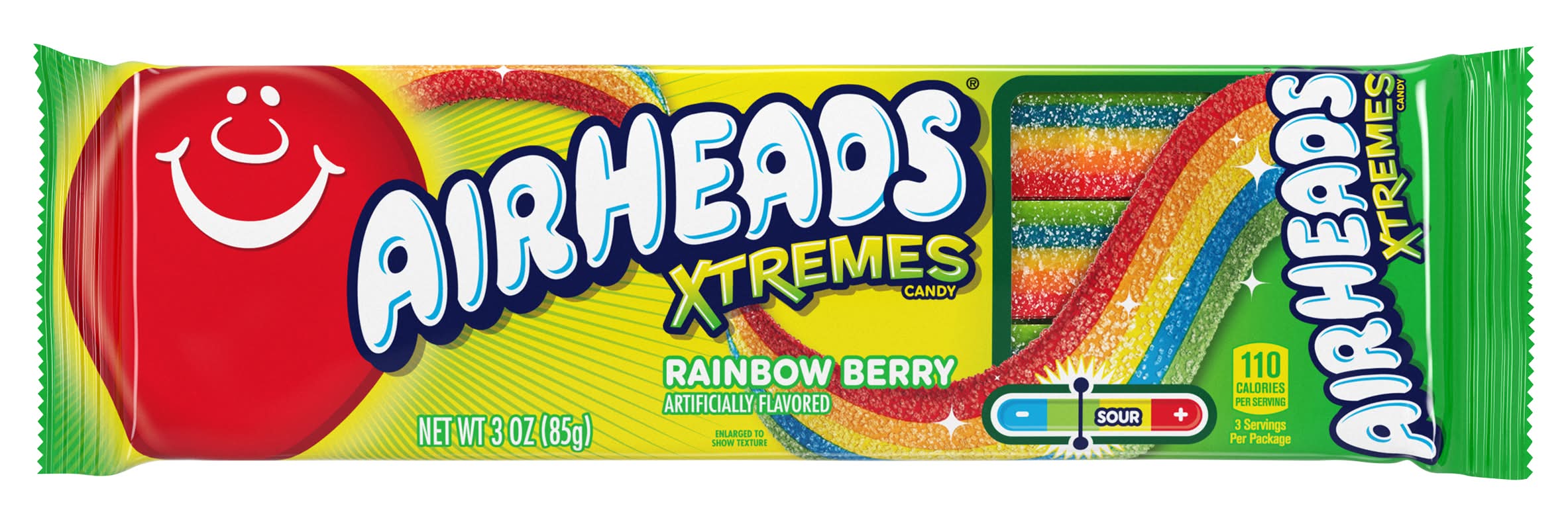 Airheads Xtremes Sweetly Sour Candy, Rainbow Berry (3 oz)
