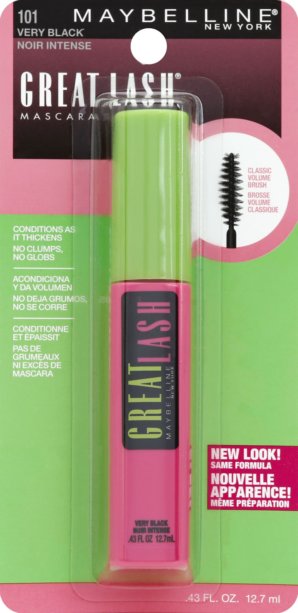 Maybelline Great Lash Very Black 101 Mascara (12.7 ml)