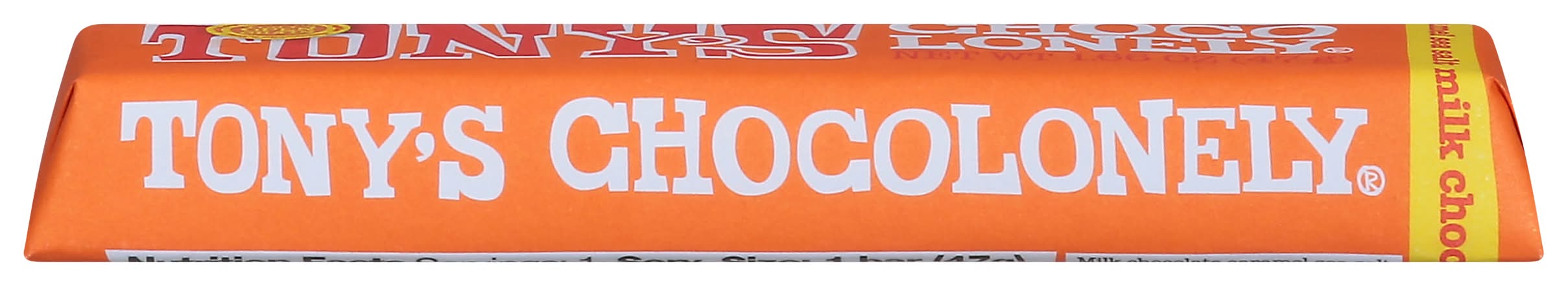 Tony's Chocolonely Milk Caramel Sea Salt Chocolate Bar (1.7 oz)