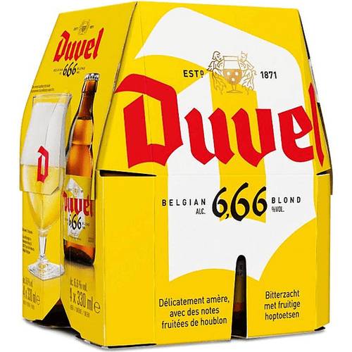 Duvel 6.66 Belgian Blond Ale (4ct , 11.2 fl oz )