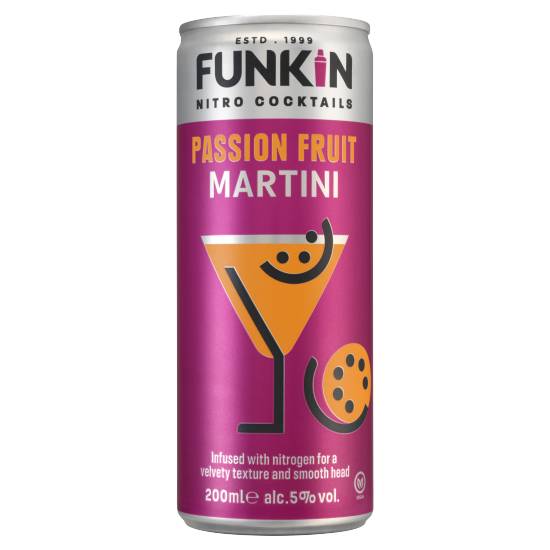 Funkin Passion Fruit, Martini Nitro Cocktails (200ml)