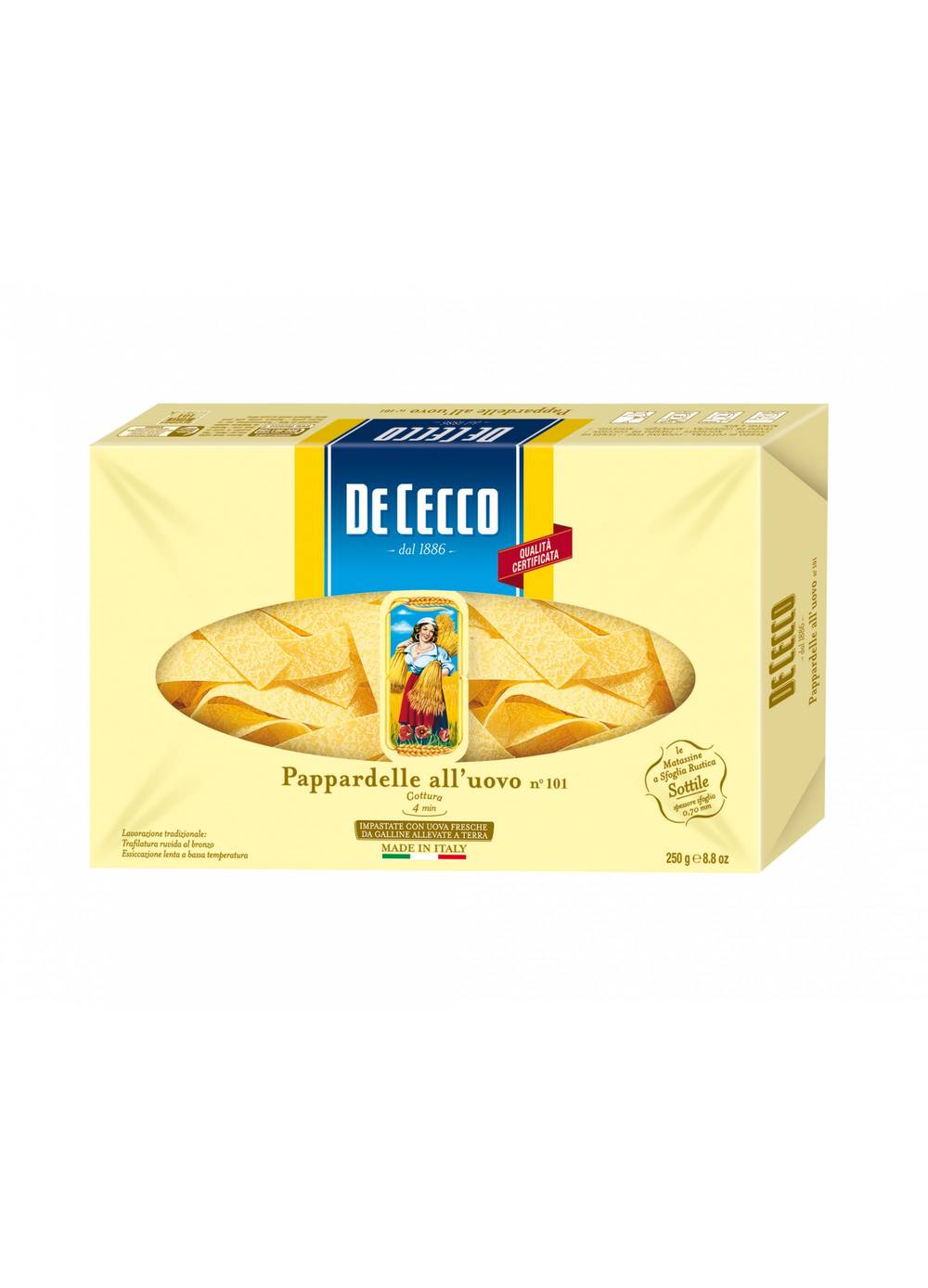 De Cecco - Pappardelle Pasta - 12/9 oz pkg (1X12|Case of 1)