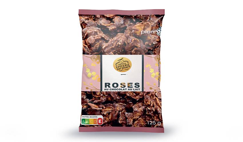 Roses au chocolat au lait