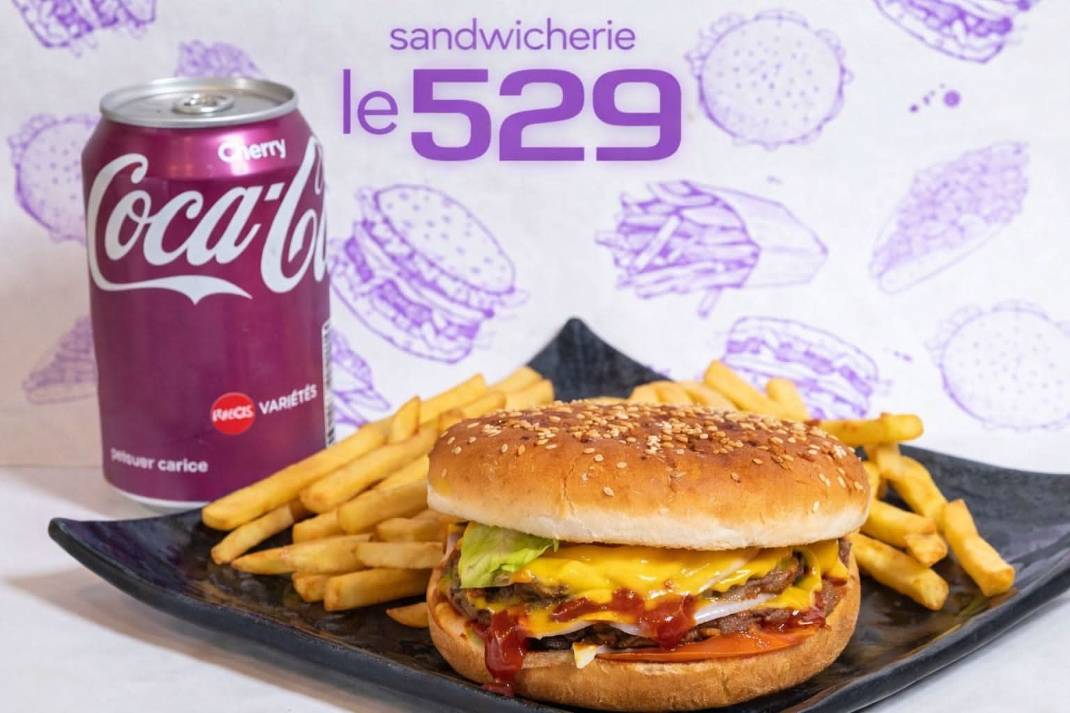 MENU LE DOUBLE CHEESE 🍔