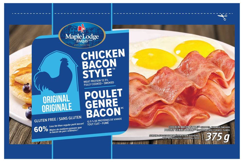 Maple Lodge Farms Original Bacon Style Chicken (375 g)