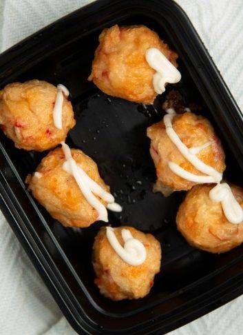 Salad Fried Shrimp Ball w/Rice 沙律炸蝦丸飯