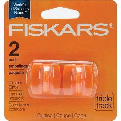 Fiskars® TripleTrack™ High Profile Cutting Refill Blade for No.9893 Trimmer, Orange, 2/Pack (196870-1001)