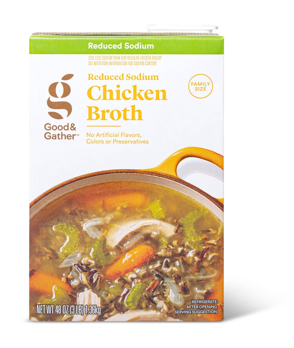Good & Gather Reduced Sodium Chicken Broth (48 oz)