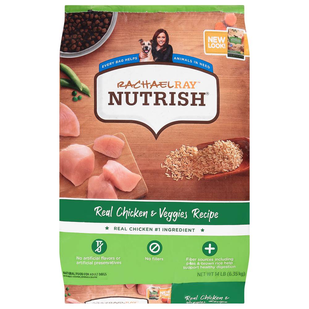 Nutrish Chicken & Veggie Dog Food (14 lbs)