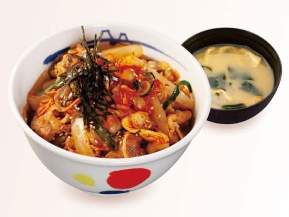 【ランチセット】キムチ牛めし小盛(味噌汁付)