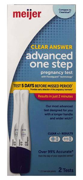 Meijer Advanced Clear Answer Pregnancy Test (2 ct)