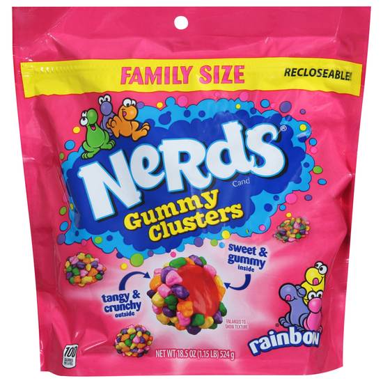 Nerds Family Size Rainbow Gummy Clusters (assorted)