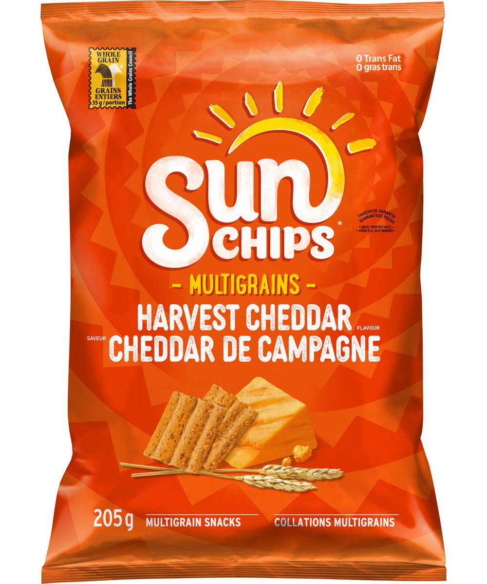 Sun Chips Multigrain Snacks, Harvest Cheddar (205 g)