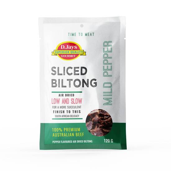 D.Jays Soft Biltong Mild Pepper 120g