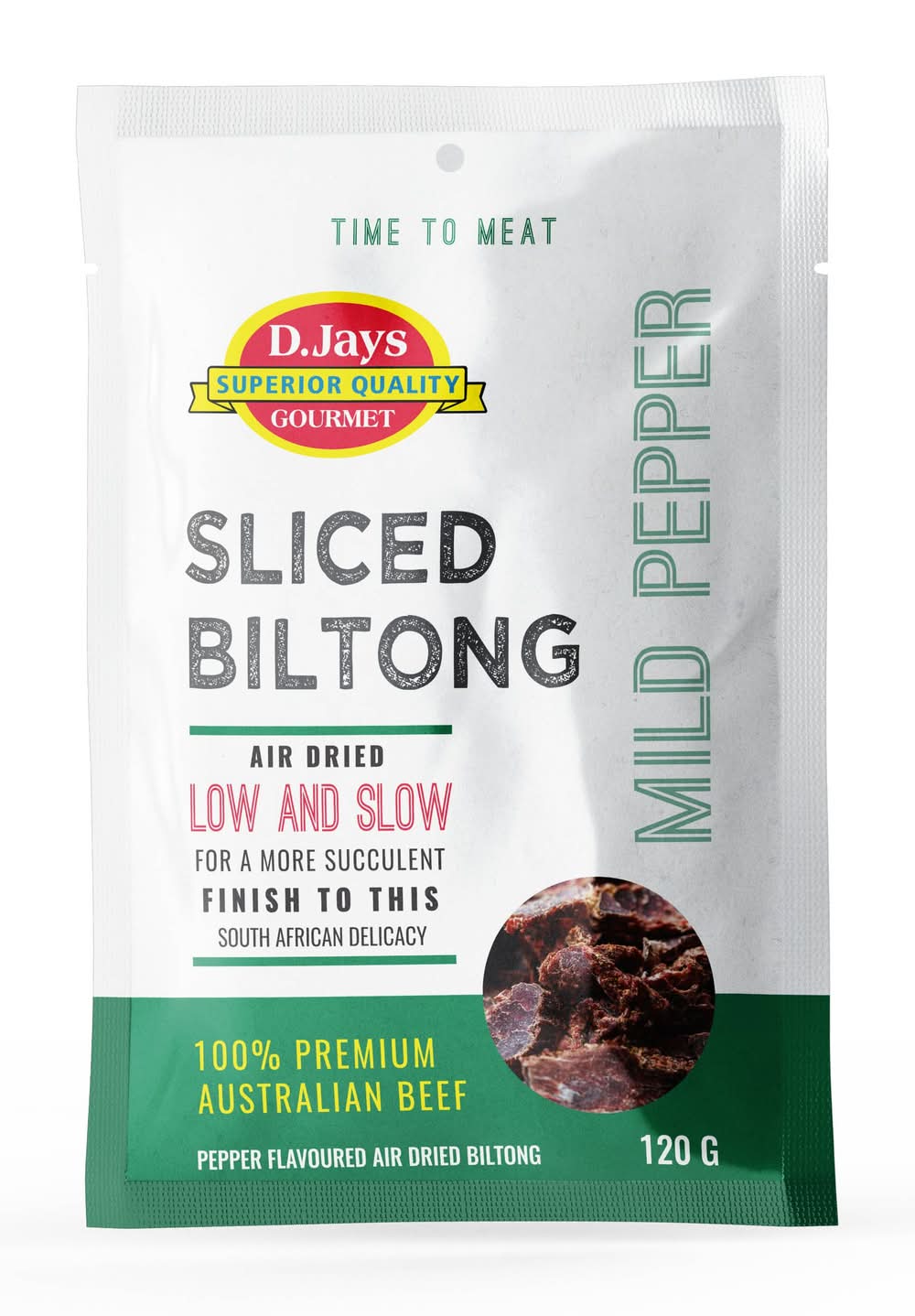 D.Jays Soft Biltong Mild Pepper 120g