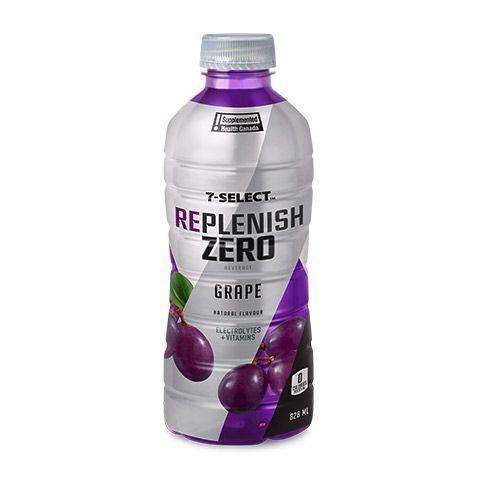 7-Select Replenish Grape Zero 828ml