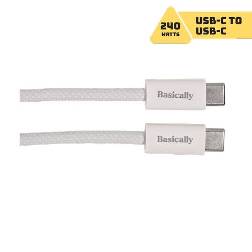 Basically Usb-C Woven Charge Cable 240w, 6'