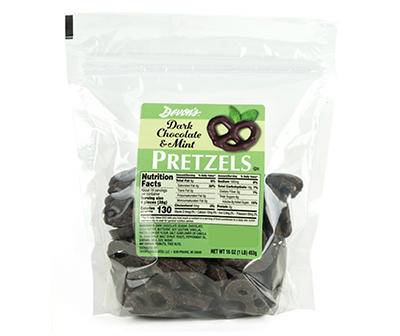 Devon's Pretzels (dark chocolate-mint)