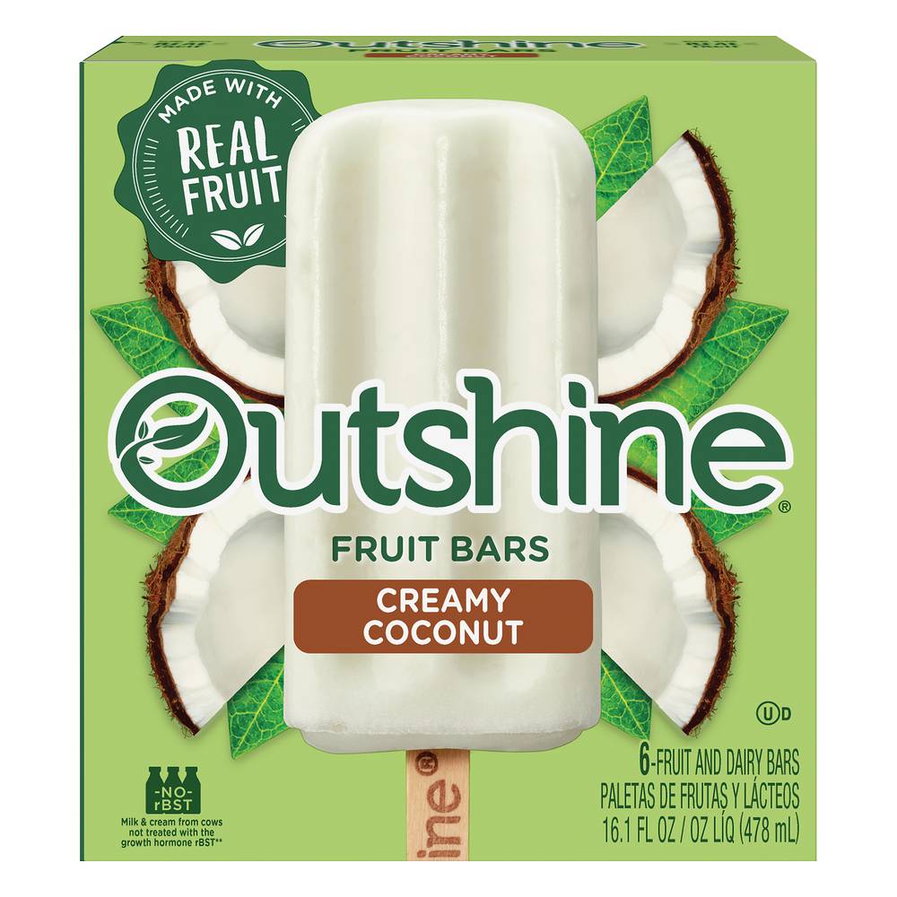 Outshine Creamy Coconut Fruit Bars (6 ct) (16.1 fl oz)