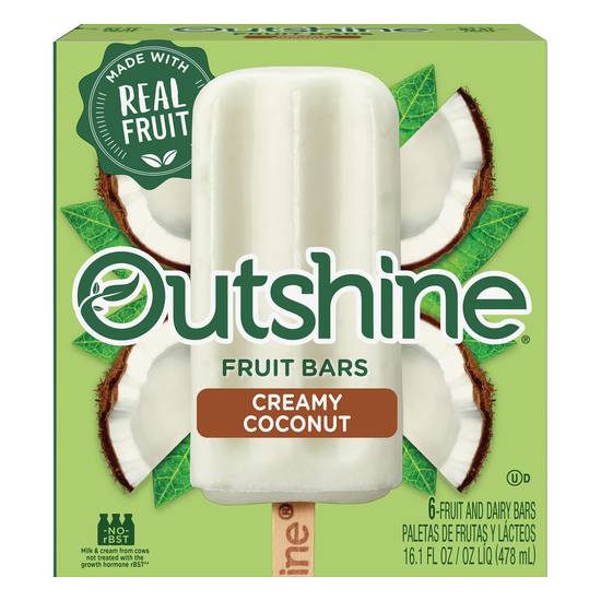 Outshine Creamy Coconut Fruit Bars (6 ct)