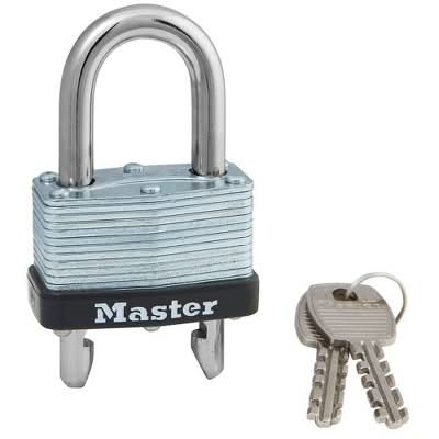 Master Lock Lock With Key Adjustable Shackle