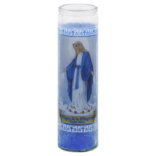Goya Virgin Mary Blue Candle