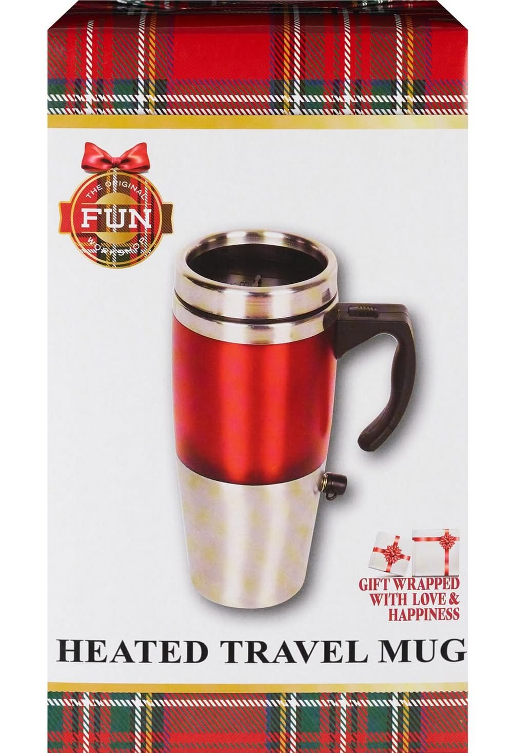 The Original Fun Workshop Heated Travel Mug, Red