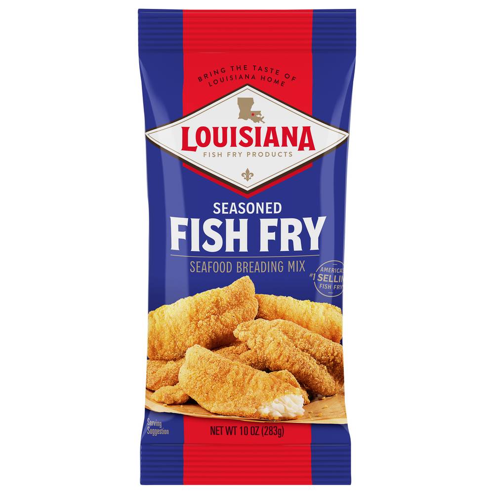 Louisiana Fish Fry Products Seasoned Crispy Fish Fry Breading Mix (10 oz)