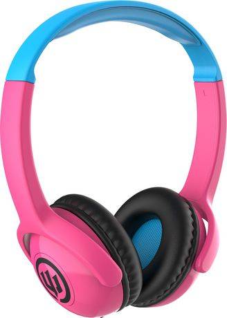 Wicked Audio Tricky Tike Kid Safe Wireless Headphones (Color: Candy Pink)
