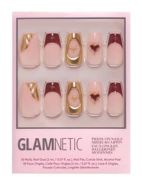 Glamnetic Queen Of Hearts Press on Fake Nails (30 ct)