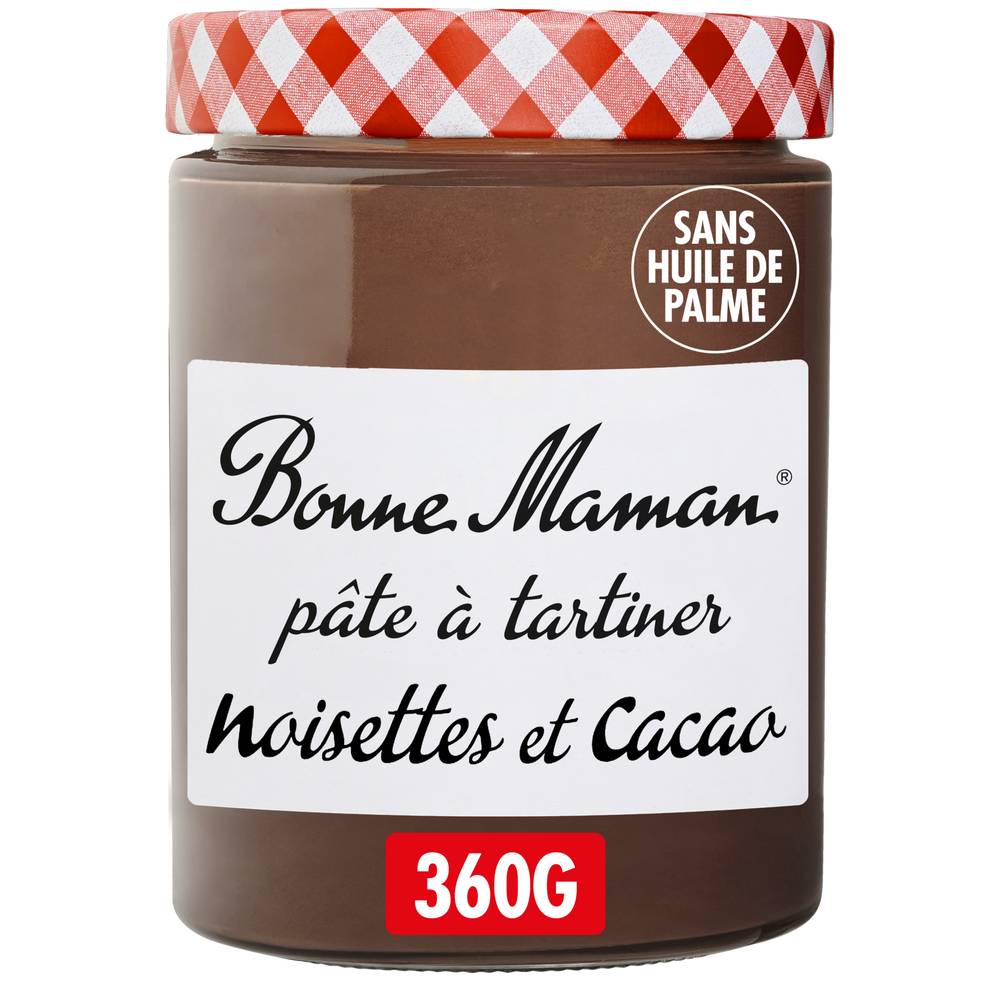 Bonne Maman - Pâte à tartiner noisettes et cacao sans huile