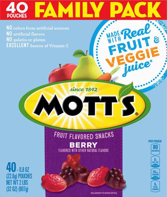 Mott's Family pack Berry Fruit Flavored Snacks (40 ct)