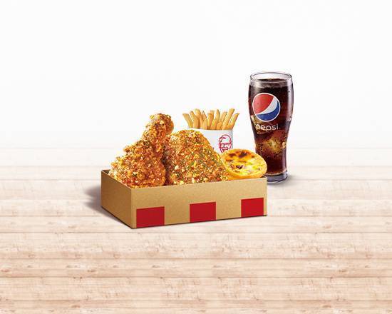 青花椒香麻脆雞絕配餐(辣) Green Pepper Fried Chicken Variety Combo