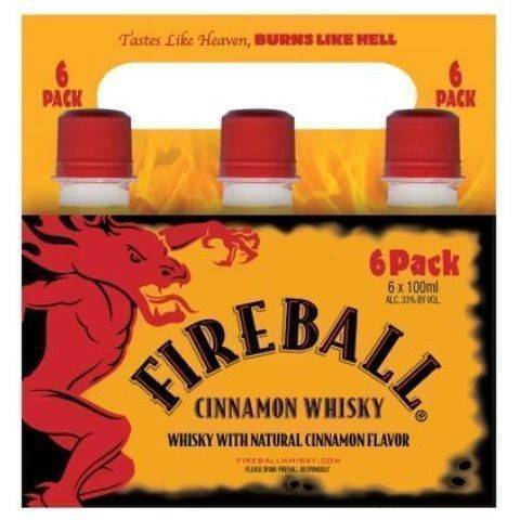 Fireball Malt Whiskey (6 pack, 100 ml) (cinnamon)