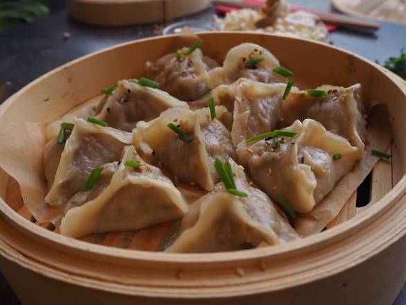 Jiaozi Wieprzowina, Por i Świeża Kolendra