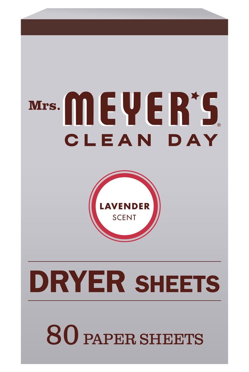 Mrs. Meyer's Clean Day Dryer Sheets, Lavender (9.6 oz, 80 ct)