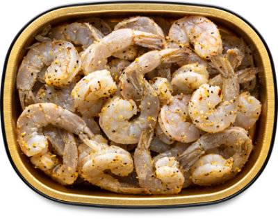 Ready Shrimp With Bourbon & Black Pepper Marinade Peeled And Deveined 36-40 Count - 1 Lb