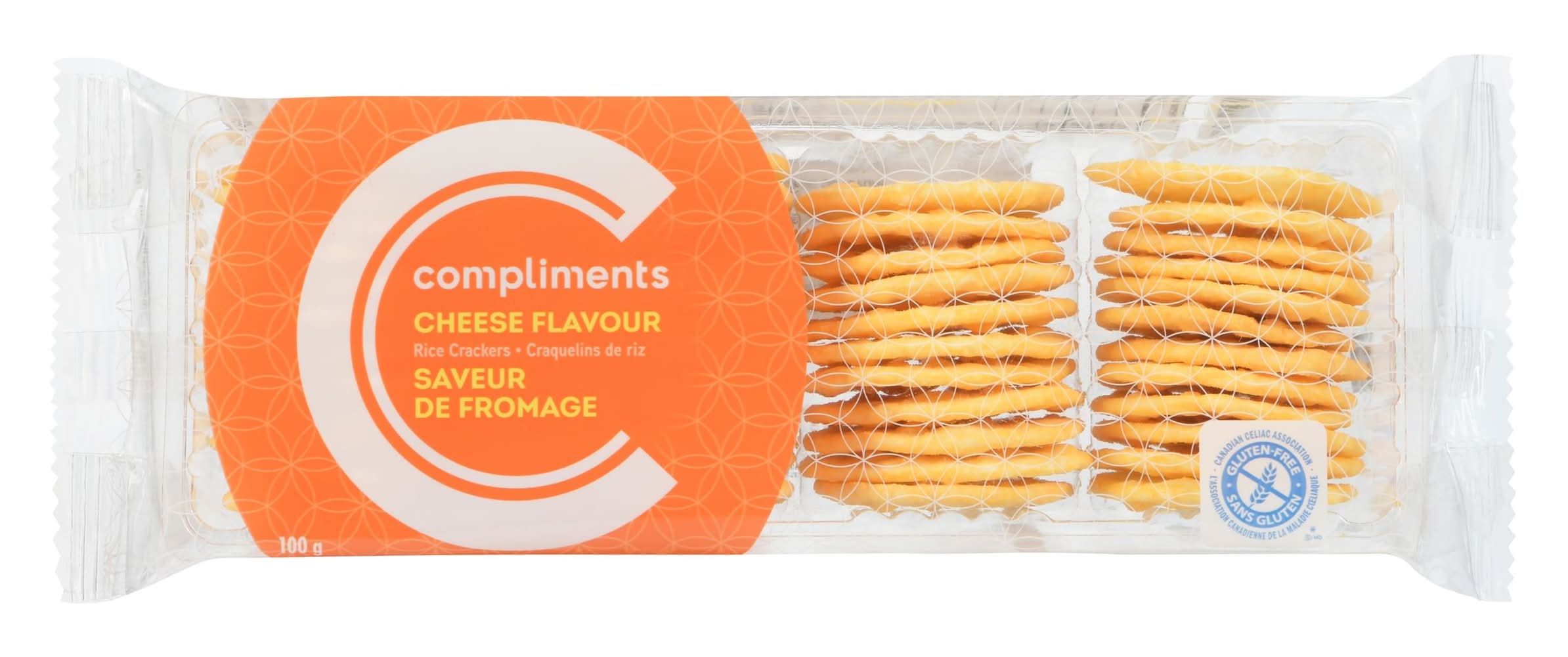 Compliments Rice Crackers, Cheese (100 g)
