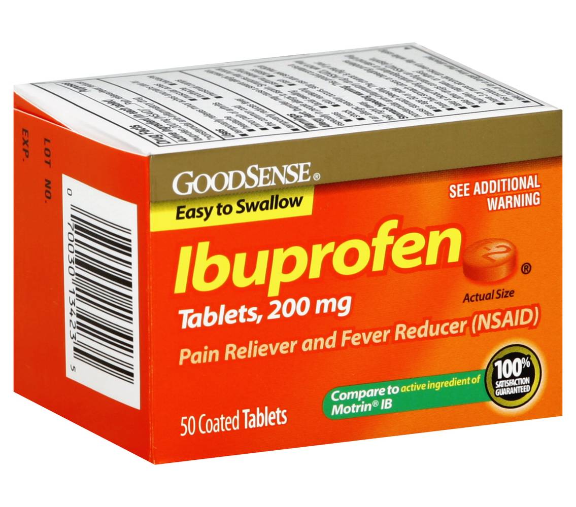 GoodSense Ibuprofen Pain Reliever Tablets (50 ct)