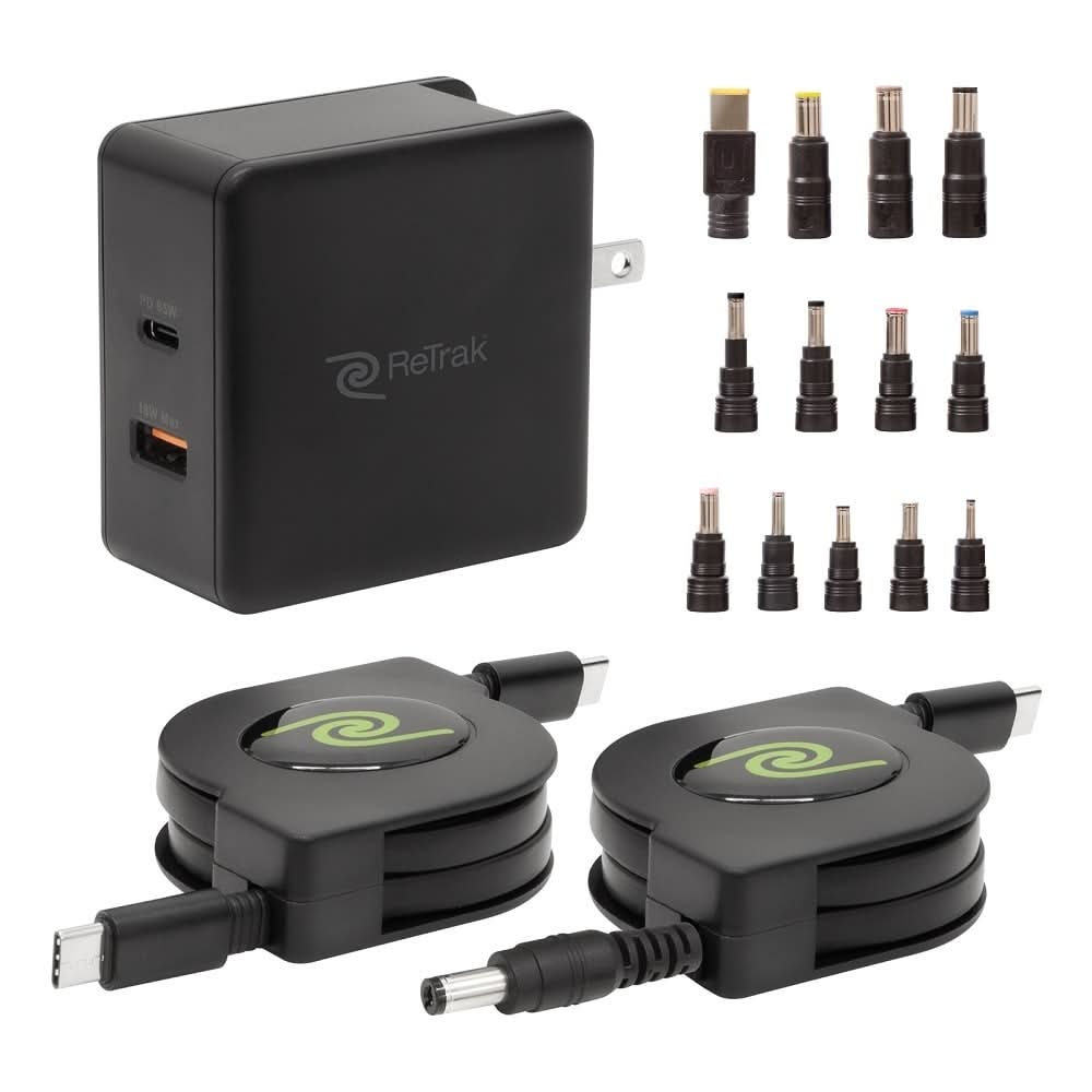 ReTrak Usb-C Universal Laptop Charger 65w