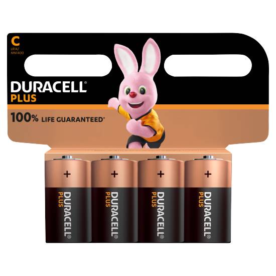 Duracell Plus C Batteries (4 pack)