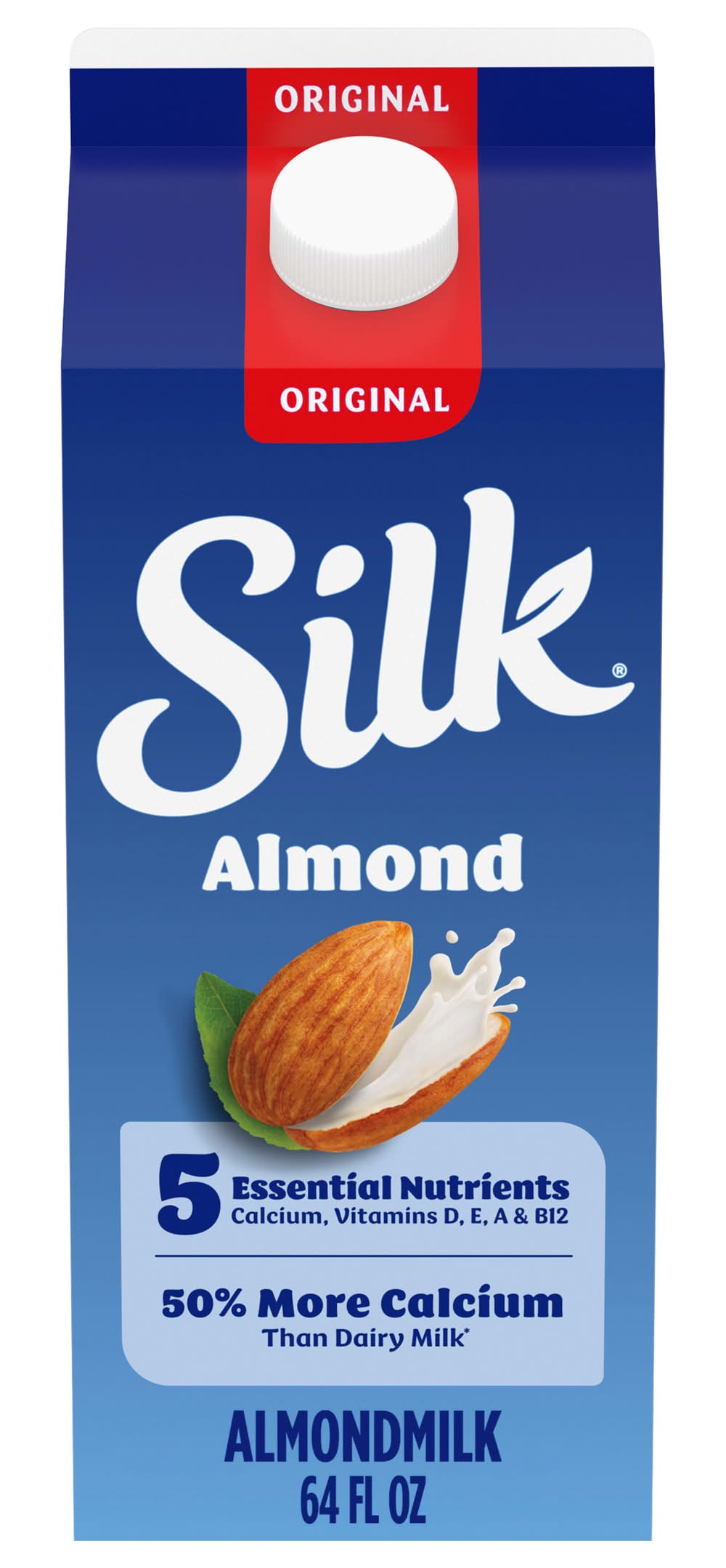 Silk Almond Milk, Original (64 fl oz)